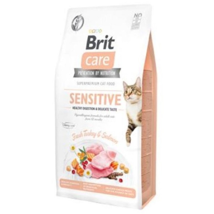 Brit Care 7,0kg cat Sensitive Healthy Digestion, Grain-Free AKCE